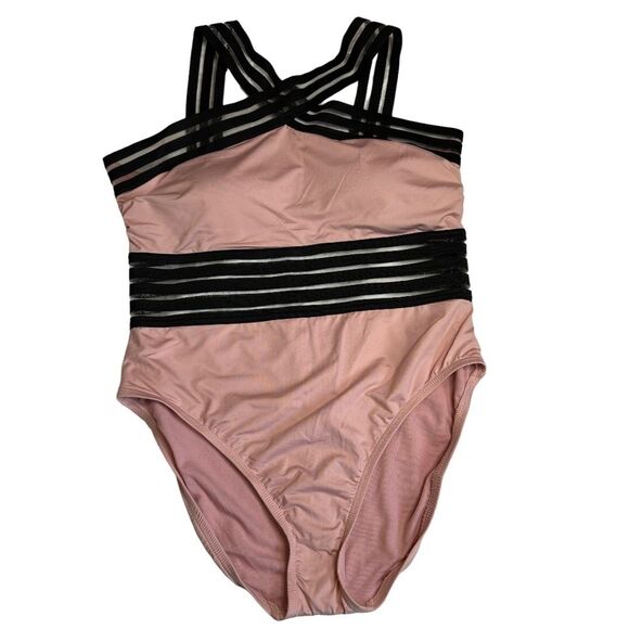 NWOT Kenneth Cole Stompin’ In My Stilettos High Neck One Piece Swimsuit XL - Picture 2 of 8